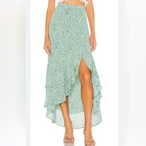 1.State Long Floral Skirt